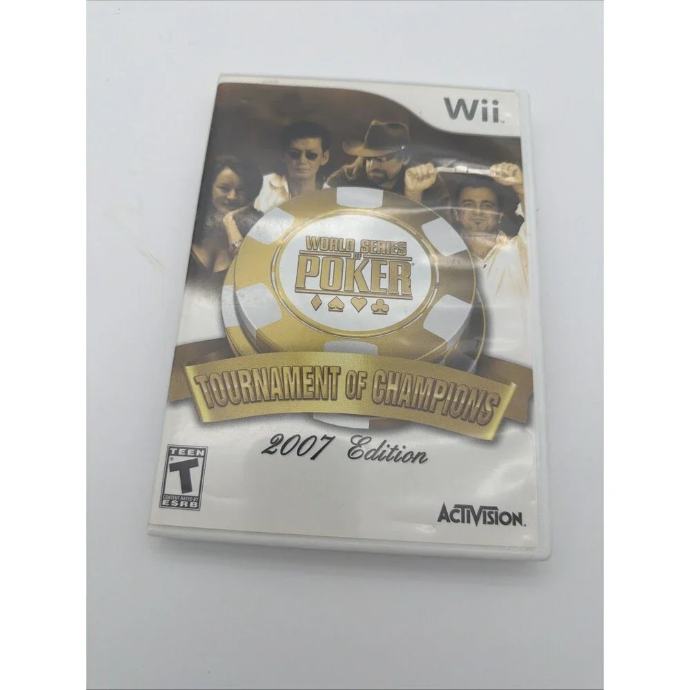 World Series of Poker Tournament of Champions Nintendo Wii CIB Tested & Working